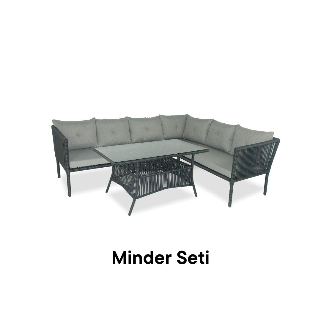 Shangai Köşe Takımı Minder Yedeği - Gri Rengi