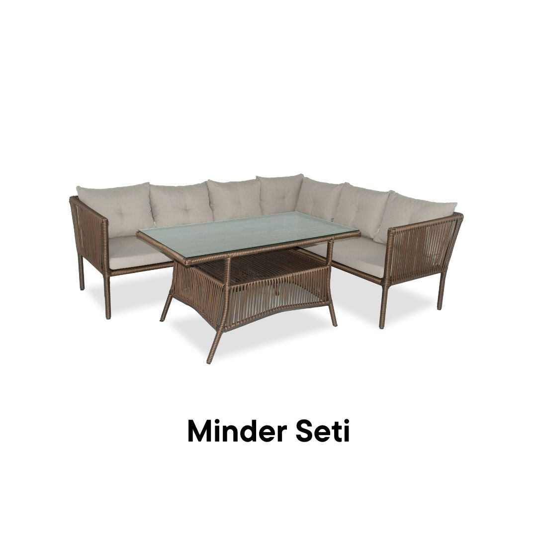 Shangai Köşe Takımı Minder Yedeği - Bej Rengi