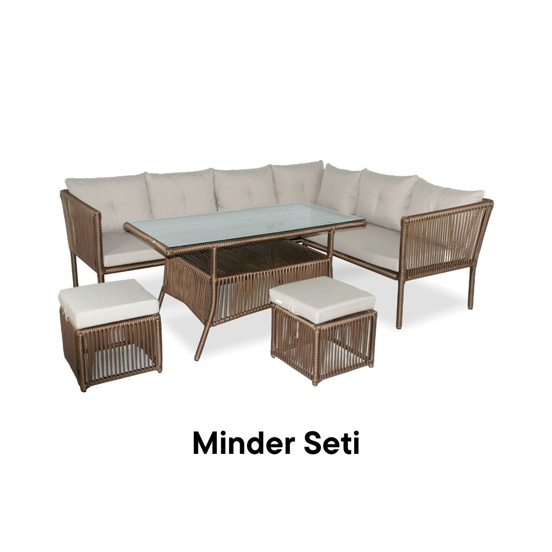 Shangai XL Köşe Takımı Minder Yedeği - Bej Rengi