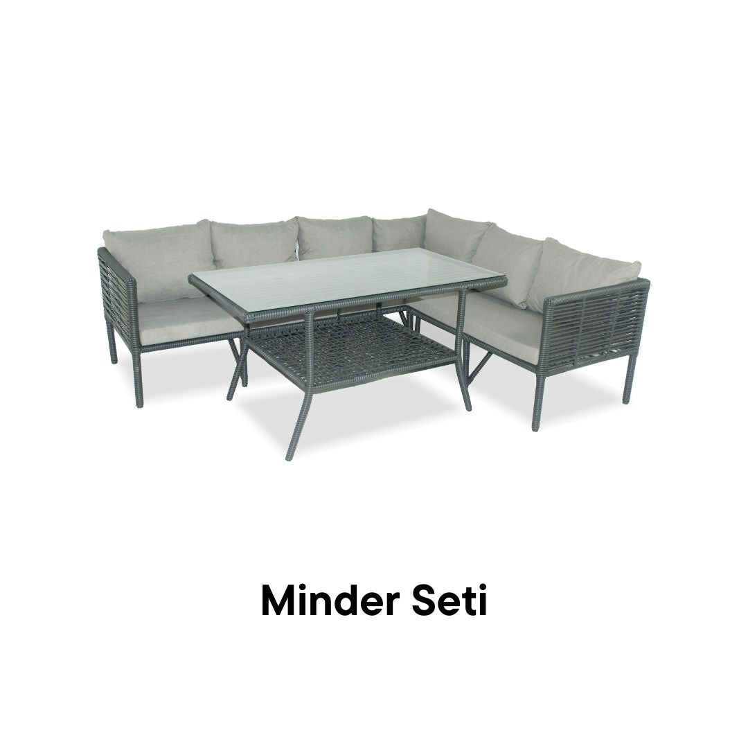 New York Köşe Takım Minder Yedeği - Gri Rengi