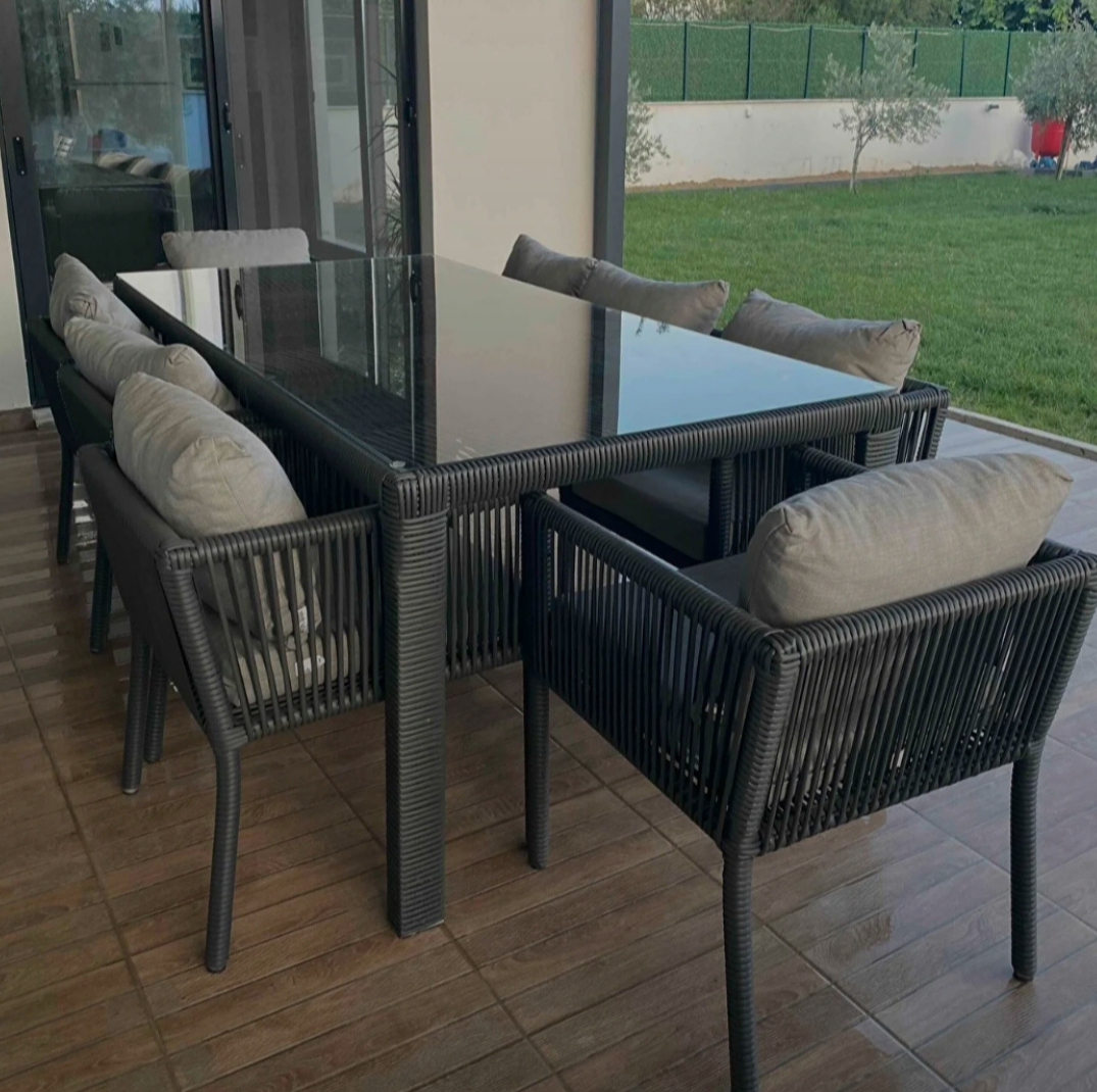 Vera Yemek 8 Kişilik - Taş Gri - VAVRATTAN