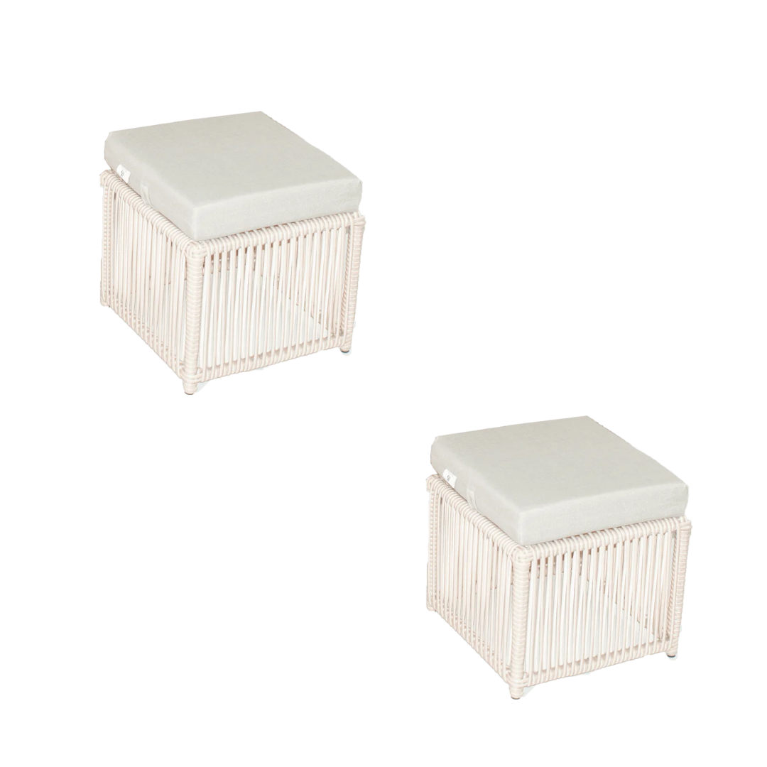 Puf 2 Adet - Taş Gri / Kum / Küf