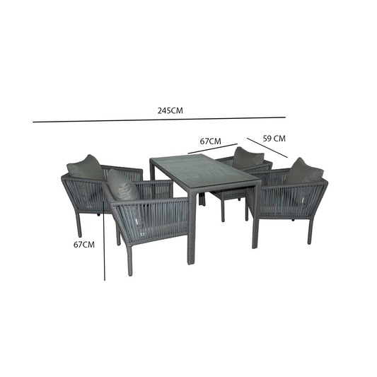 Berlin Yemek Takımı - Açık Gri